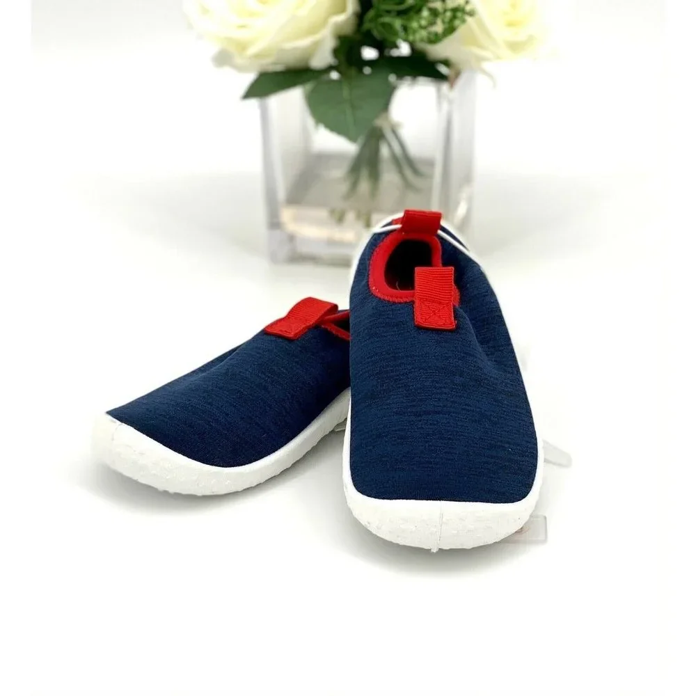 ⚓️ NEW Toddler Boy's Lake Water Shoes Size 9 Water Sandal Navy Red Cat & Jack